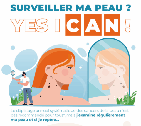 Campagne d’auto-dépistage des cancers cutanés : « YES, I CAN » lancée par la Société Française de Dermatologie